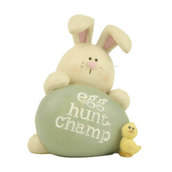 261-14613Bunny & chicks w egg-egg hunt champ