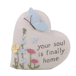 261-14622 ANGELS AMONG US - YOUR SOUL IS FINALLY HOME HEART PLAQUE