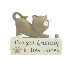 261-14762 FURRY FRIENDS - I'VE GOT FRIENDS IN LOW PLACES CAT BLOCK