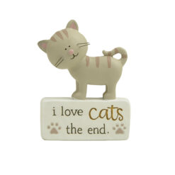261-14764 FURRY FRIENDS - I LOVE CATS CAT BLOCK