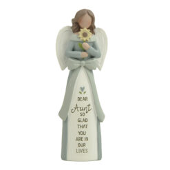 261-14806Angel w bowknot & flower-Aunt…