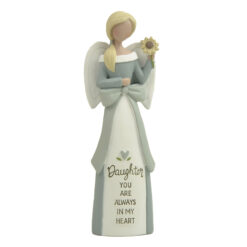 261-14807 Angel w bowknot & flower-Daughter…