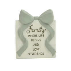 261-14816Block w bowknot -Family…