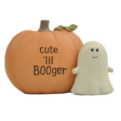 266-14673 Pumpkin w ghost-cute 'lil…