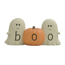 266-14683 GHOSTLY GATHERINGS BOO GHOSTS W/PUMPKIN