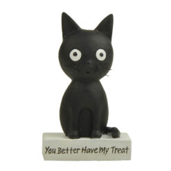 266-14726 GHOSTLY GATHERINGS BLACK CAT ON BASE