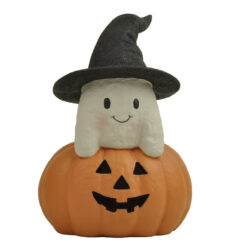 266-14780 GHOSTLY GATHERINGS LIGHTED JACK-O-LANTERN W/GHOST