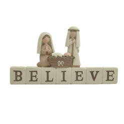 268-14703 CHRISTMAS BLESSINGS BELIEVE BLOCK