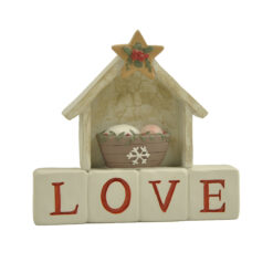 268-14704 CHRISTMAS BLESSINGS LOVE BLOCK