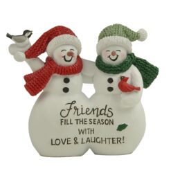 268-14739 CHRISTMAS TRADITIONS FRIENDS FILL THE SEASON SNOW COUPLE