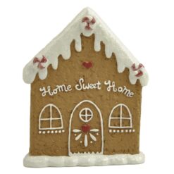 268-14775 Gingerbread house on base-Home Sweet Home