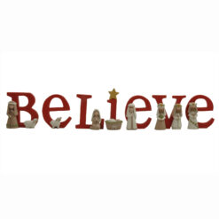 268-14792 CHRISTMAS BLESSINGS LARGE  BELIEVE NATIVITY SET