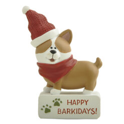 268-14798 FURRY & BRIGHT HAPPY BARKIDAYS PUPPY BLOCK