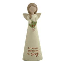 268-14803 Angel w X'mas berry-let heaven…