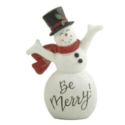 268-14856 Snowman open hands-Be Merry!