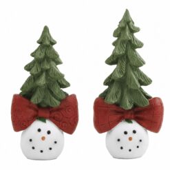 268-14873 S/2 X'mas tree on snowmen's head