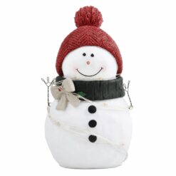 268-14875 Girl snowman w/fur hand muff-frosty…