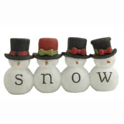 268-14884 CHRISTMAS BOWS SNOW SNOWMEN