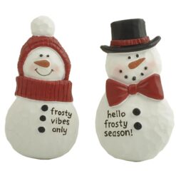 268-14905 CHRISTMAS TRADITIONS SNOWMAN MAGNET SET/2
