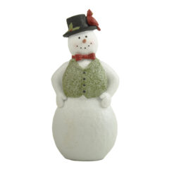 268-72593 CHRISTMAS TRADITIONS SNOWMAN WITH GREEN VEST