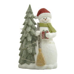 268-72601 10" Snowman and tree (LED & Music)